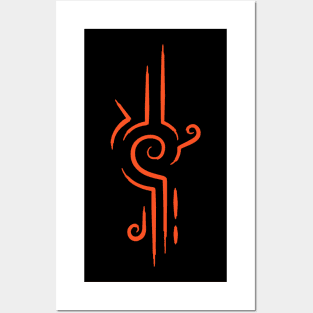 Mystic Glyph Red Posters and Art